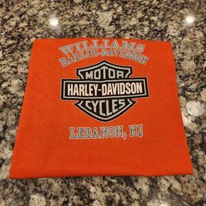 Vintage Harley Davidson Lebanon NJ 2003 Orange T-Shirt Mens Large NOS NWT